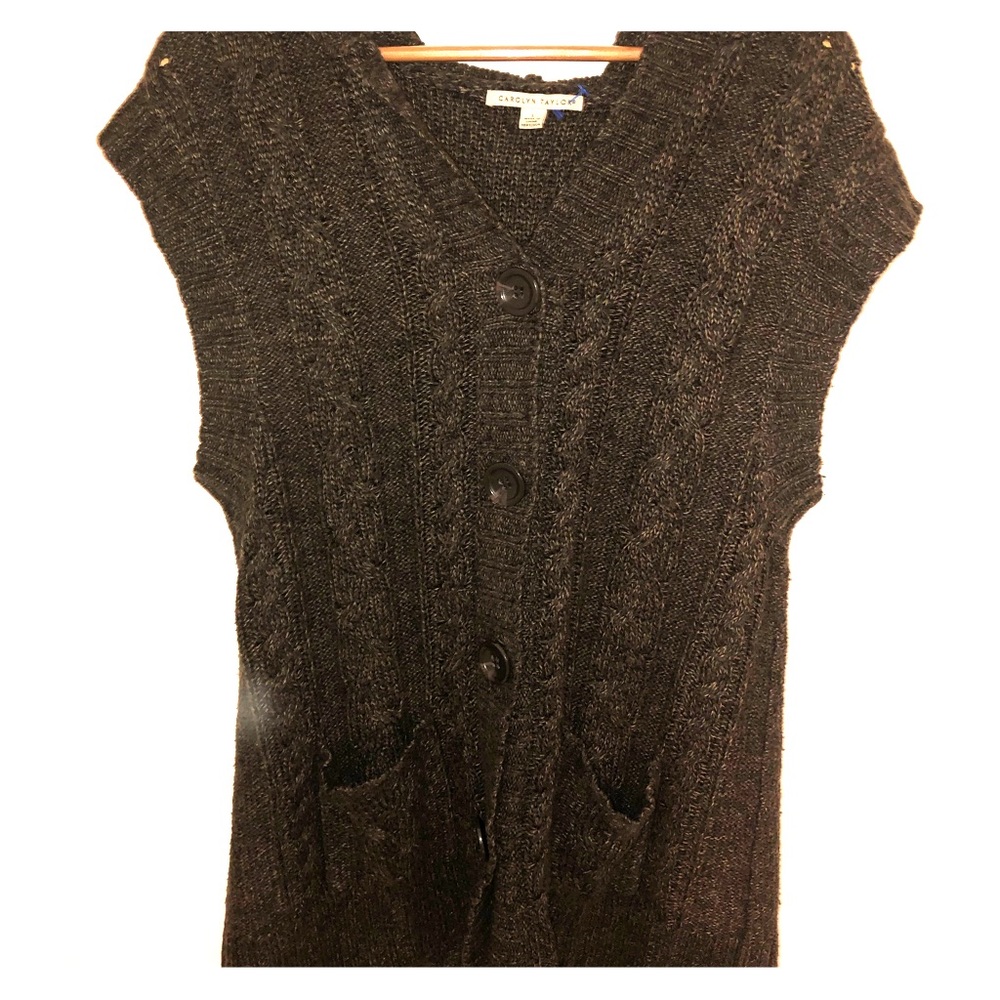 Button Down Hooded Knit Jumper